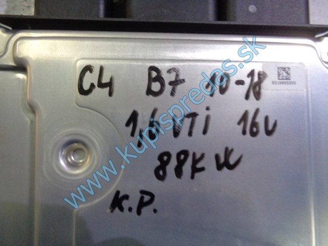 riadiaca jednotka motora na citroen c4 B7, 1,6 16V, 9675495080